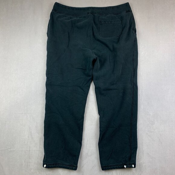 Ralph Lauren Polo Mens Sweatpants 2XL Black Fleece Joggers Drawstring Tapered - Picture 10 of 13